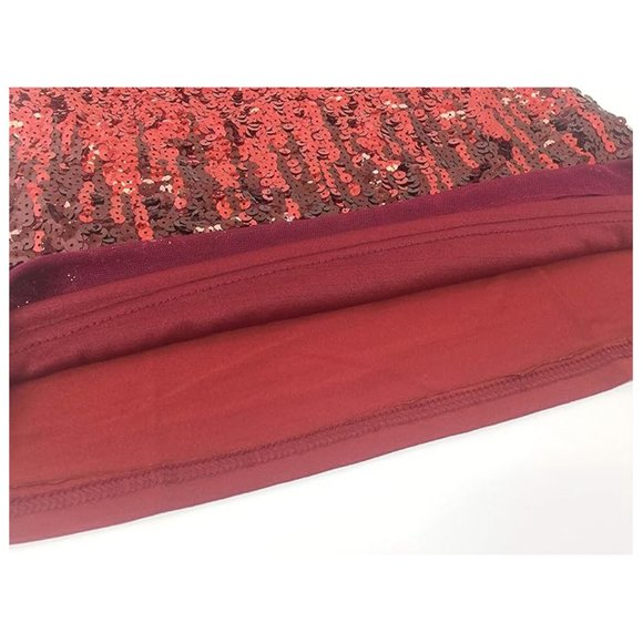 Red & Silver Ombre sequin sparkly tank top Perfect for the holidays! - Picture 3 of 3